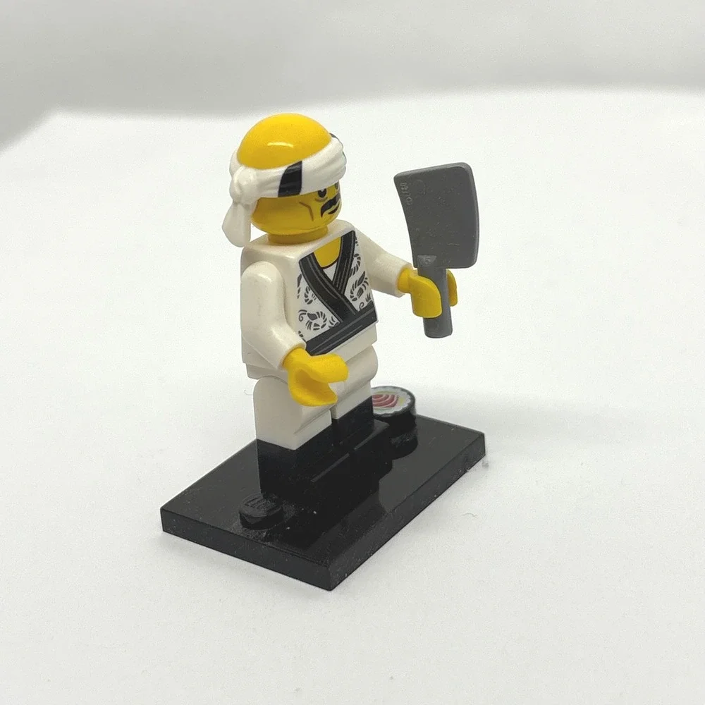 LEGO Ninjago Movie Sushi Chef Minifigure 71019 collnm19 Cleaver Japanese Cook